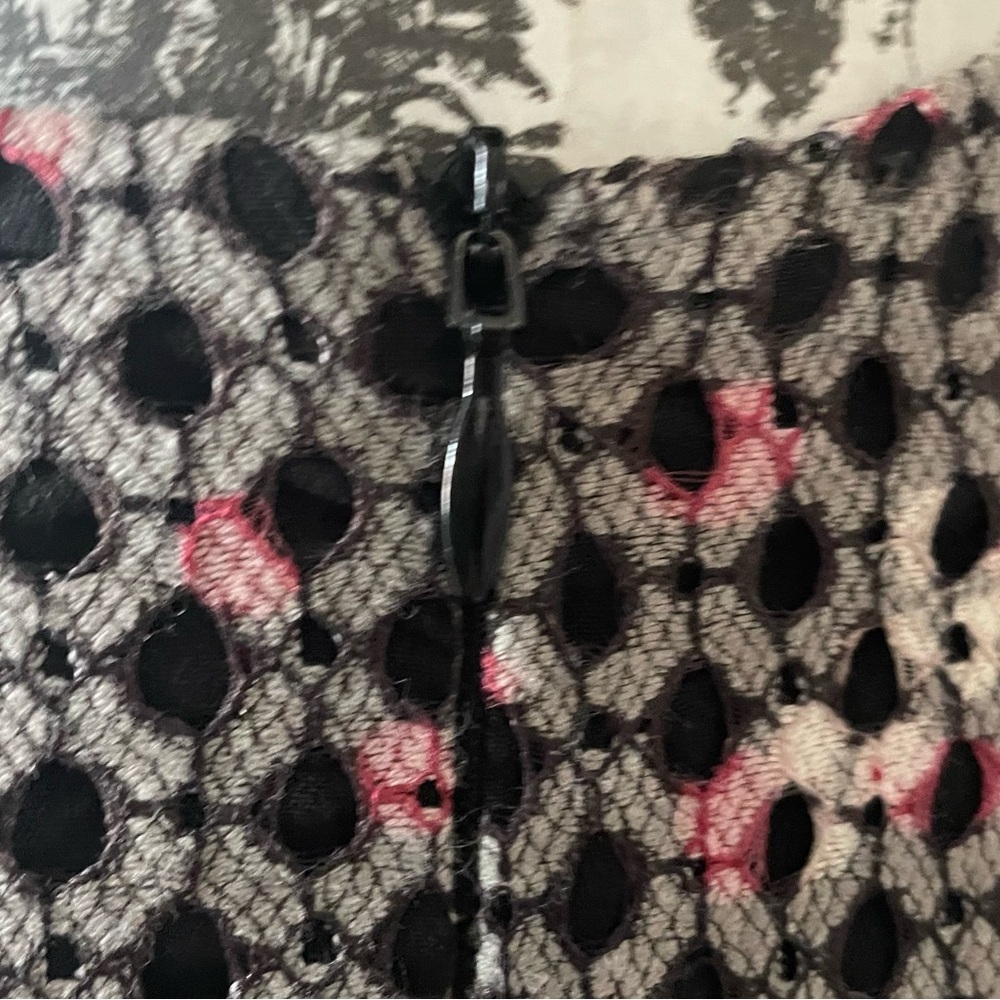MUSE COUTURE Black and Pink Patterned Dress - Picture 4 of 7
